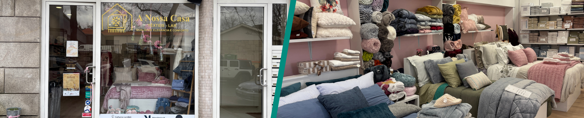 A nossa casa - têxteis lar banner