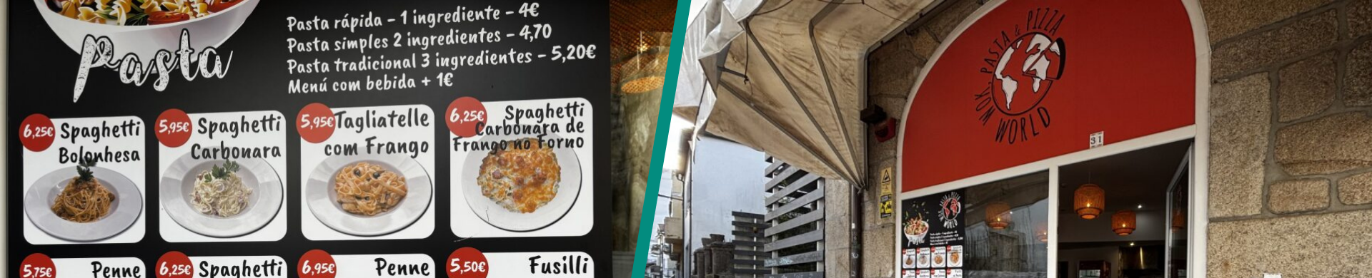 Wok pasta & pizza banner